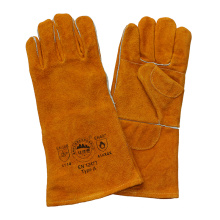 Double Palm Leder Handschutz schneiden resistent Handschuhe zum Schweißen